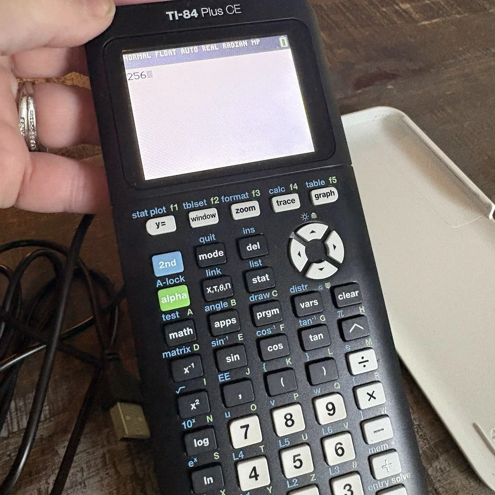 Texas Instruments TI-84 Plus CE Graphing Calculator with USB Cable